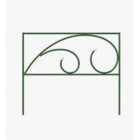 Заборчик садовый металлический Росток, декоративный для сада