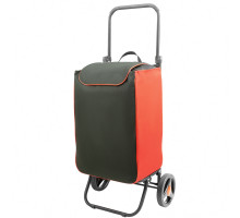 Сумка-тележка Спутник 1 Макси цвет черно-красный