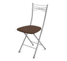 Стул складной НИКА 1 Коричневый/серый (ССН1/3)