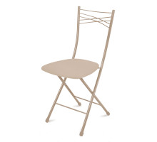 Стул складной НИКА 1 Слоновая кость/бежевый металлик (ССН1/11)