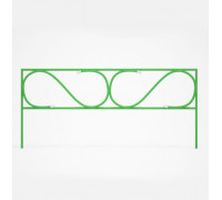 Заборчик садовый металлический Узкий мини, декоративный для сада