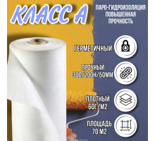 Паро-ветроизоляция Unispun A на 70 м2 Light для кровли, стен, потолка / Пароизоляционная пленка Юниспан