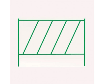 Заборчик садовый металлический Лесенка, декоративный для сада