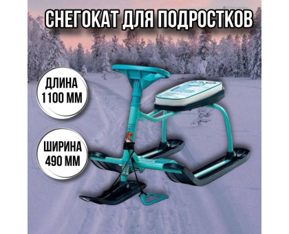 Снегокат подростковый Тимка спорт 1+ТС1+/Д с динозавром