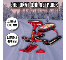 Снегокат детский Тимка спорт 2+ТС2+/GR c граффити на красном
