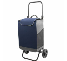 Сумка-тележка Спутник 2 Макси цвет сине-серый