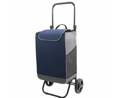 Сумка-тележка Спутник 2 Макси цвет сине-серый