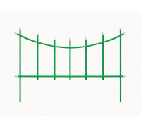 Заборчик садовый металлический Горизонталь, декоративный для сада