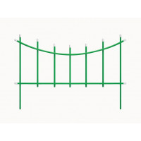Заборчик садовый металлический Горизонталь, декоративный для сада