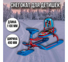 Снегокат детский Тимка спорт 4-1ТС4-1 со спинкой/SC2 Nika kids sportcar красный каркас