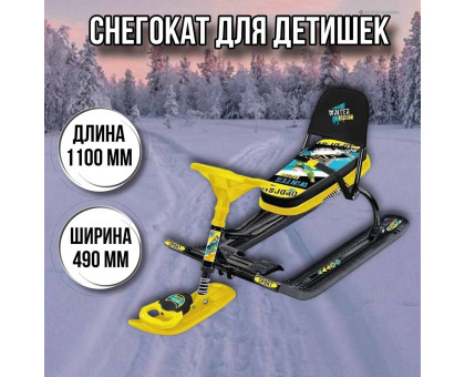 Снегокат детский Тимка спорт 4-1ТС4-1 со спинкой/WS Winter sport