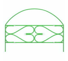 Заборчик садовый металлический Дачный плюс, декоративный для сада