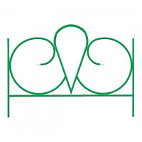 Заборчик садовый металлический Волна, декоративный для сада