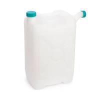 Канистра для воды 28 литров пластмассовая с ручками пищевой пластик слив НОСИК М051