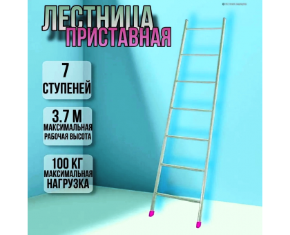 Лестница приставная 7 ступеней высота 1,7м Л7