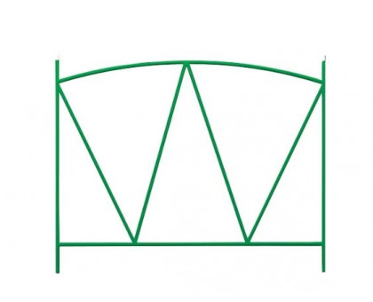 Заборчик садовый металлический Арена, декоративный для сада