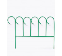 Заборчик садовый металлический Барашек, декоративный для сада