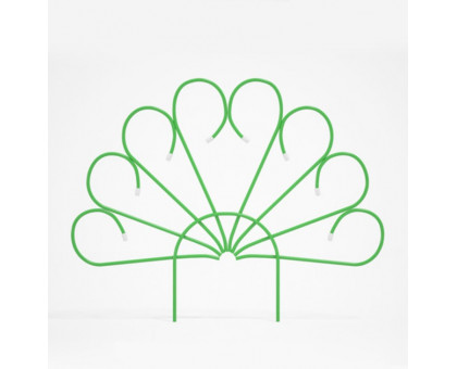 Заборчик садовый металлический Павлин, декоративный для сада