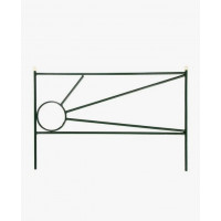 Заборчик садовый металлический Солнце, декоративный для сада